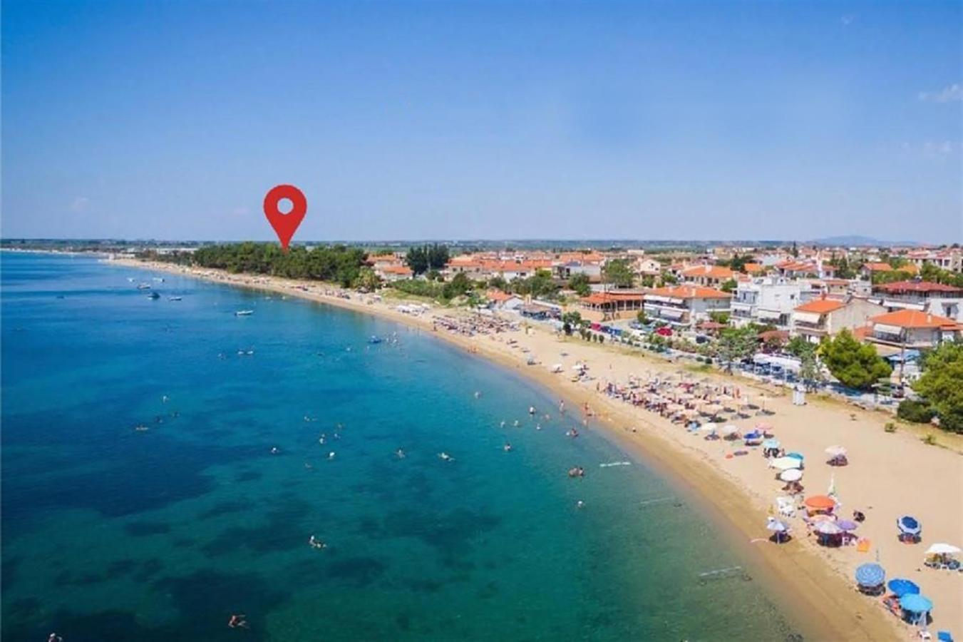 Pine Beach Holiday Home 2 Bedrooms 50 Meters To The Beach Kalyves Polygyrou Екстер'єр фото