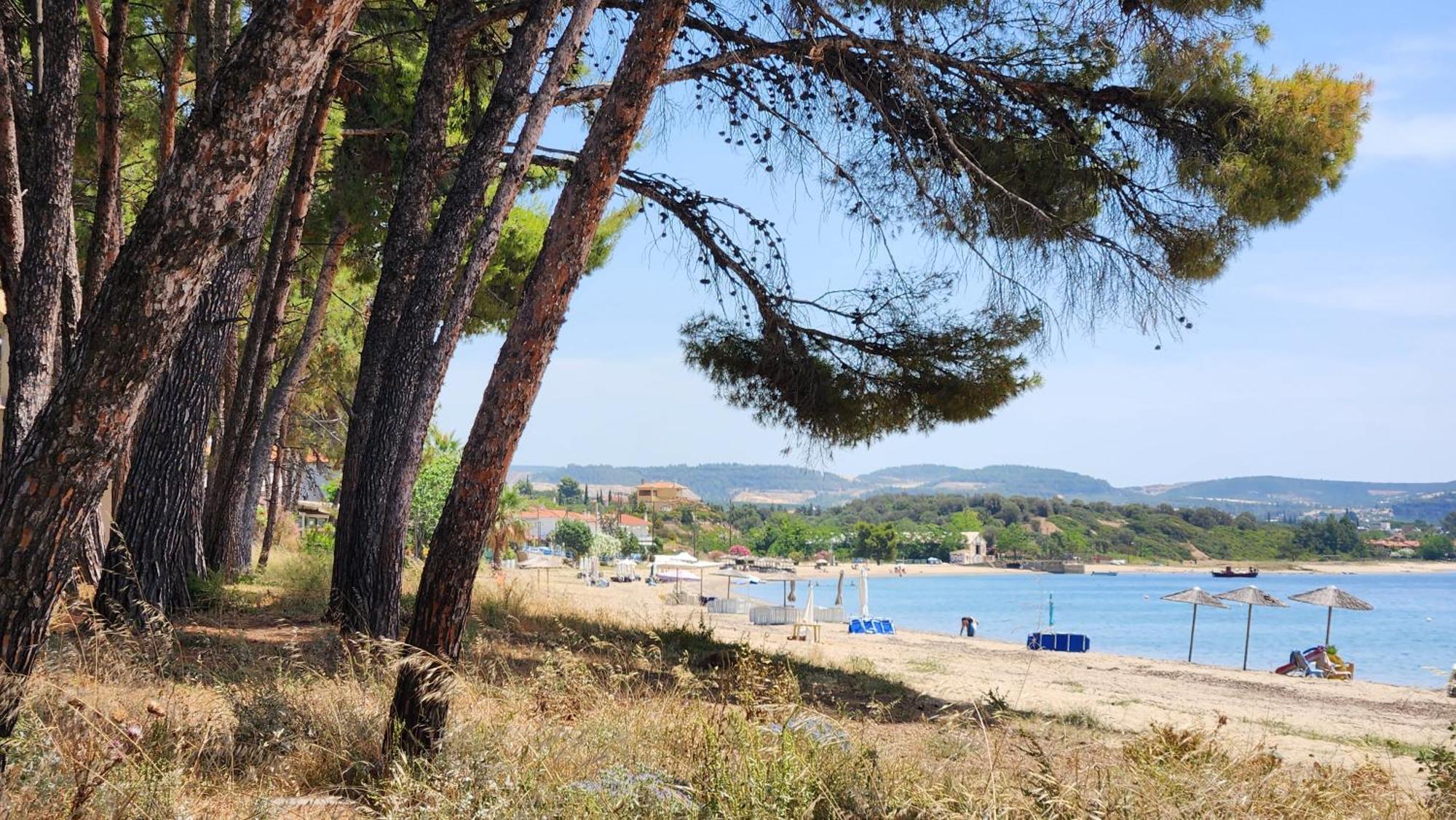 Pine Beach Holiday Home 2 Bedrooms 50 Meters To The Beach Kalyves Polygyrou Екстер'єр фото
